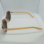 None Tan & Gold Sunglasses Photo 4