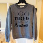 Sweatshirt Gray Pullover Womens Junior XS New Photo 1