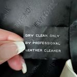 Jones New York Women’s Black Leather Jacket size Medium Photo 6