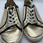 Bebe Glitter Fashion Sneakers Size 10 Dacia Style Gold Party Novelty Photo 0