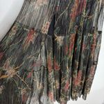 Ba&sh Hendrix Floral Metallic Plissé Knit Long Sleeve Maxi Dress Size 0 XS Black Photo 7