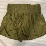 Free People Movement Olive Green Smocked Waist Athletic Shorts Women XL Photo 0