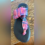 Sanuk  Multicolor Yoga Sling‎ Striped Sandals Size 7 New Condition Photo 2