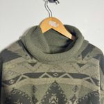 Ralph Lauren Polo Wool Cashmere Aztec Sweater Women Green Black L Tunic Western Photo 6