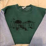 Urban Outfitters Blue and Green Renewal Spliced Sweatshirt Photo 1