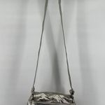 Kipling Maceio Metallic Crossbody Bag Adjustable Strap Keychain Zip Silver OS Photo 2