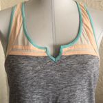 Urban Outfitters  BDG Color Block Light Blue Gray Retro Tank Top Small Photo 1