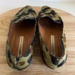 Veronica Beard Pony hair Green Camo Print Almond Toe Flat Shoe 38/8 Photo 9