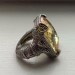 Judith Ripka  Ring Diamond/18k/yellow topaz/silver Photo 0