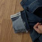 True Craft  Women's Distressed Dark Blue Jeggings Photo 2