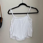 frame denim FRAME White Adjustable Lounge Tank, Size Small Photo 1