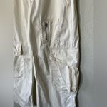 BDG Urban Outfitters Off White Cotton Cargo Pants Wide Leg Women's Size 2 Photo 6