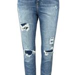 Gap Women's Blue High Waisted Distressed Stretch True Skinny Denim Jeans Sz 29R Photo 0