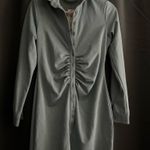 All In Love Baby blue button down mini dress Photo 5