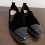 Karl Lagerfeld Paris Black Suede/Leather Flat Slip On Shoes Size 9.5 Photo 1