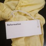 Reformation ππ Joi Ruched Stretch Organic Cotton Top ~ Zest Yellow 2 NWT Photo 11