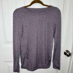 Athleta  Uptempo Top Dark Sky Violet Purple Soft Long Sleeve Workout Yoga Top Photo 1