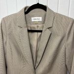 Calvin Klein Notch collar Women's Light Tan Blazer Size 10PL Photo 1