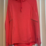 Avia  Womens Pink Drawstring Long Sleeve Funnel Neck Athletic Pullover Top Size L Photo 0
