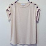 Kaileigh  Oatmeal Button Detail Blouse! Photo 1