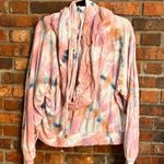 Young Fabulous and Broke womens Rassia tie dye pullover hoodie sweatshirt pink L Photo 1