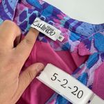 Kahindo Romper Womens‎ Medium Blue Pink Printed Kisumu V Neck Cotton Photo 5