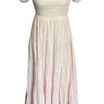 Mabel Mable Pink/White Grid Pattern Maxi Dress NWOT Photo 0