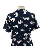 Modcloth  Susan Bee Anthony Dress Polar Bear Print Navy Blue White Size US 8‎ Photo 7