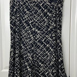 JM Collection EUC Vintage  women’s black gray cream zip flowy midi skirt size‎ 16 Photo 0