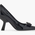 Salvatore Ferragamo Ferragamo Anz Vara Bow Pump in Black, Size 7 New in Box Photo 2