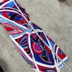 Emilio Pucci  Women’s Sleeveless Dress Ruched Abstract Print Art in Multicolor 8 Photo 13