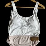 Daniel Cremieux Cremieux Seawater White & Mauve Colorblock One Piece Swim Suit New Size Medium Photo 3