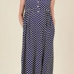 Clary & Peg Silvie Maternity Maxi Dress in Spot Polka Dot Blue Size undefined Photo 1
