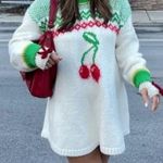 Free People Cherry Heart Sweater Dress Photo 0