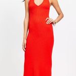 Loft NWT  Ribbed Halter Sweater Dress Red XS Photo 0