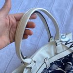 Emilie M NWT Floral Navy and White Shoulder Bag. Blue Photo 7