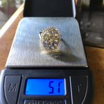 Natural Tanzanite Rare Green Tanzanite Sterling Silver Cocktail Ring Size 5 Gold Photo 6