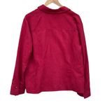Cato  Woman cranberry red faux suede blazer jacket size 18/20W Photo 1