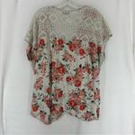 Bobbie & Brooks Bobbie Brooks Floral Lace Short Sleeve Blouse Womens 3X Photo 5
