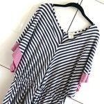 Ella Moss  Drawstring Multi-Striped Top Photo 2