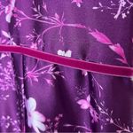 Marchesa Notte Floral Draped Charmeuse Tiered Ruffle Photo 6