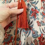 BB Dakota Alissa Beige & Orange Floral Swing Dress Women S Nordstrom Boho Fringe Photo 10