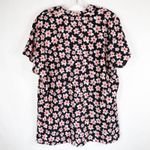CAbi Medium Top Harmony Floral Blouse Short Sleeve V Neck Chiffon Flowy 515 Photo 4