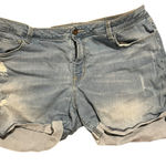 Arizona Jeans Women’s Arizona Jean‎ Co denim distressed jean shorts size 19 Photo 0