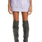 ANKVAS periwinkle cherry faux leather mini skirt size 2 / XS Photo 1