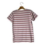 J.Crew  Shirt‎ Women Small White Red Striped Embroidered Heart Collector Tee Photo 3