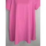 Hot & Delicious Hot & Delicious Pink Raglan Blouse Top Womens M Crew Neck Babydoll Barbie Photo 2