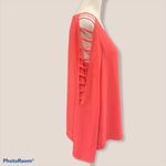Akira  Chicago Coral Pink Open Sleeve Lined Blouse Size Medium Photo 1