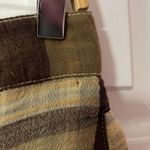Free People  Shorts Women’s 8 Brown Tan Isla Plaid Button Waist 100% Cotton Photo 8