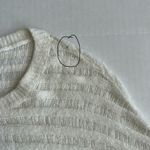 One Grey Day Revolve Women’s Ivory Loose Knit Long Sleeve Sweater Top Small White Photo 9